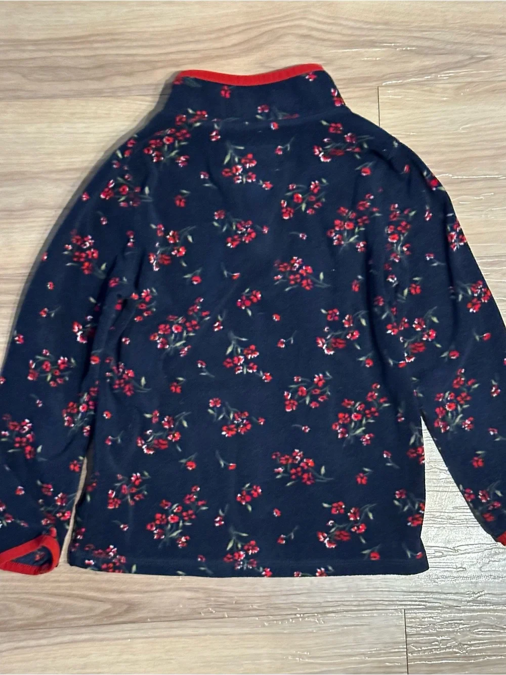 OshKosh B'gosh Navy Pullover with Red Floral Accents A6-047